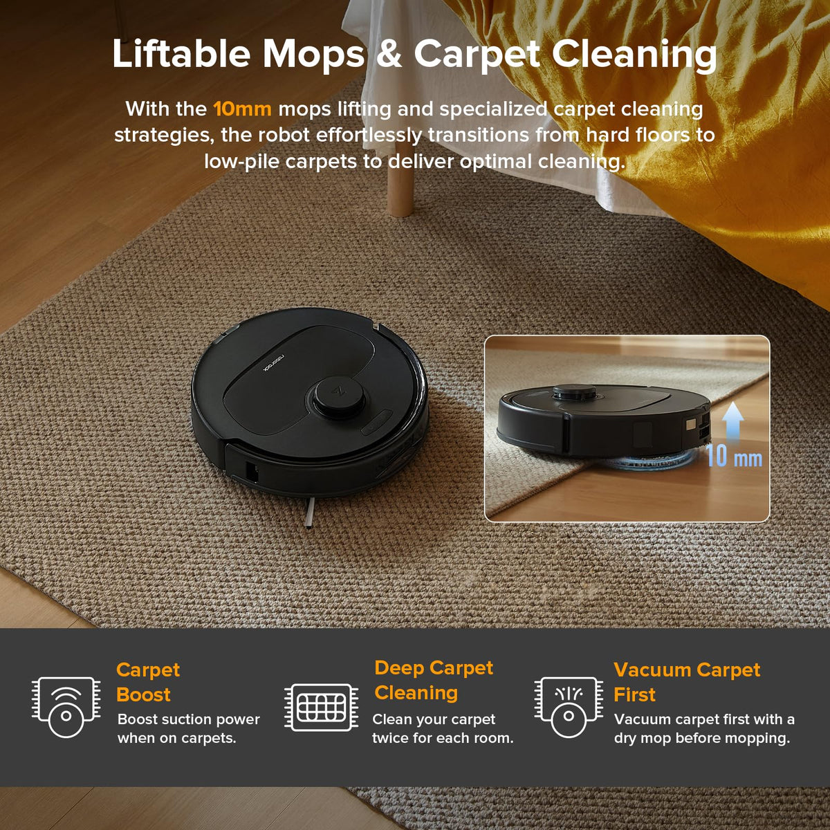 roborock 2026 New Qrevo S Pro Robot Vacuum and Mop, 18,500Pa Suction