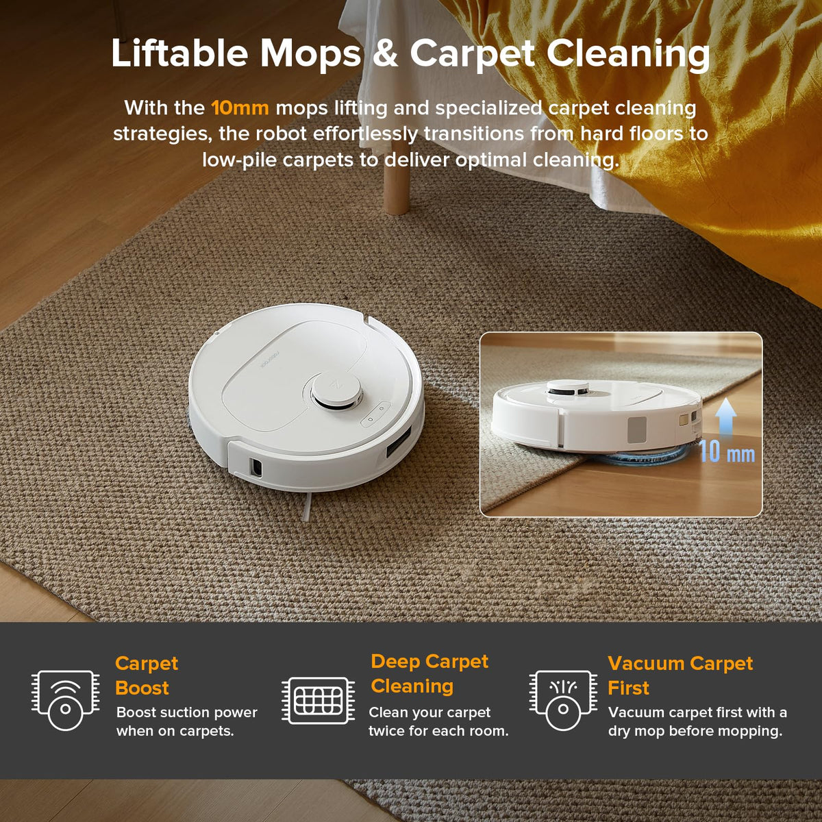 roborock 2026 New Qrevo S Pro Robot Vacuum and Mop, 18,500Pa Suction